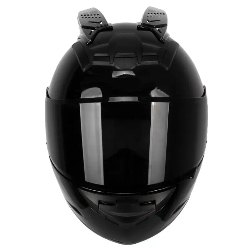 Мотоциклетный шлем унисекс с закрытым лицом 4 цвета розовый желтый черный