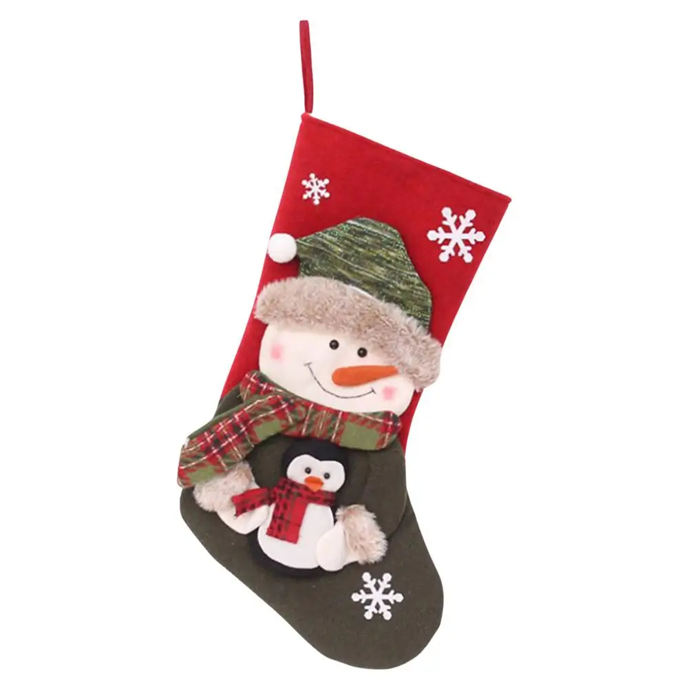 

Christmas Stockings 3 Pack 19 Personalized Stockings With 3D Images Santas Snowman Reindeer For Family Holiday Christmas Part