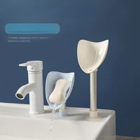 perforated suction cup vertical soap rack with aluminum tube cute bird shape soap box drain soap holder bathroom accessories