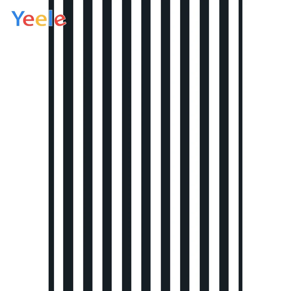 Yeele черно белые полосы детские Декорации для фотосъемки на день рождения