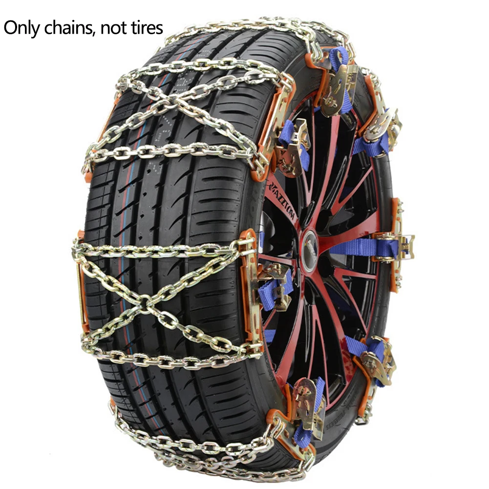 Стальной безопасный ледяной ремень X образная аварийная Снежная цепь