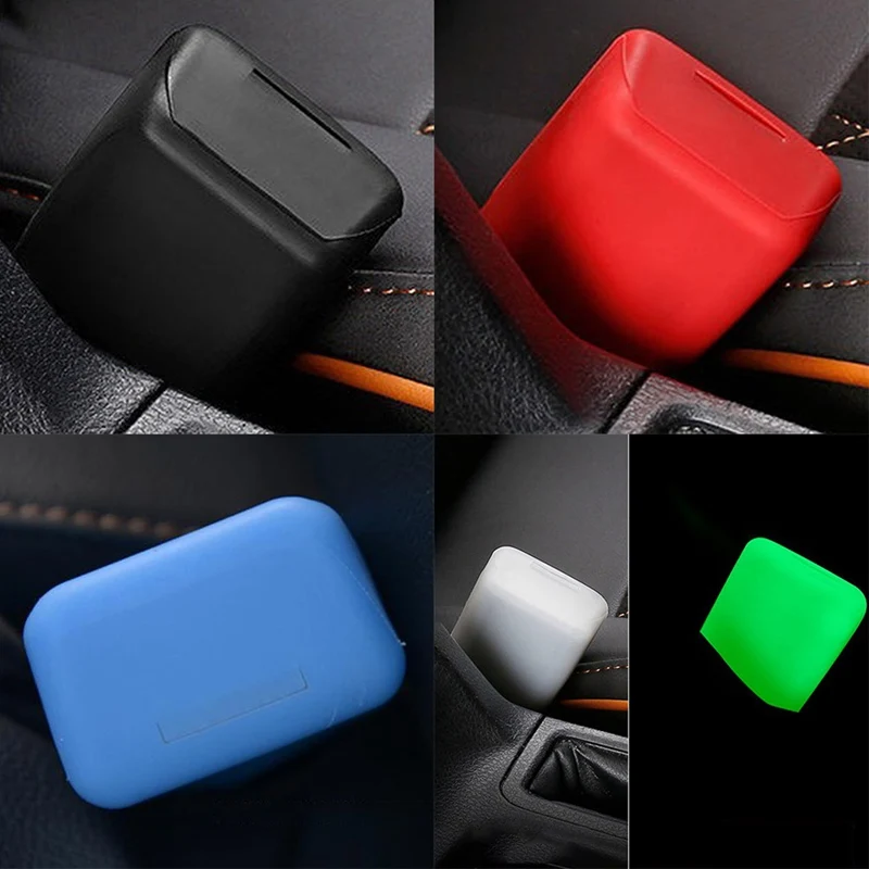 

Car Seat Belt Buckle Silicone Cover Clip Anti-Scratch Case for Auto Safety Button Protector Car-Styling Car Interior Accessories