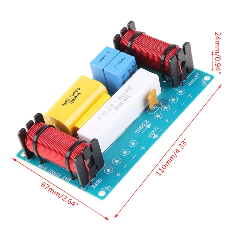 900F WEAH-338 3 Way 120W делитель частоты динамика высокий средний низкий фильтр для |