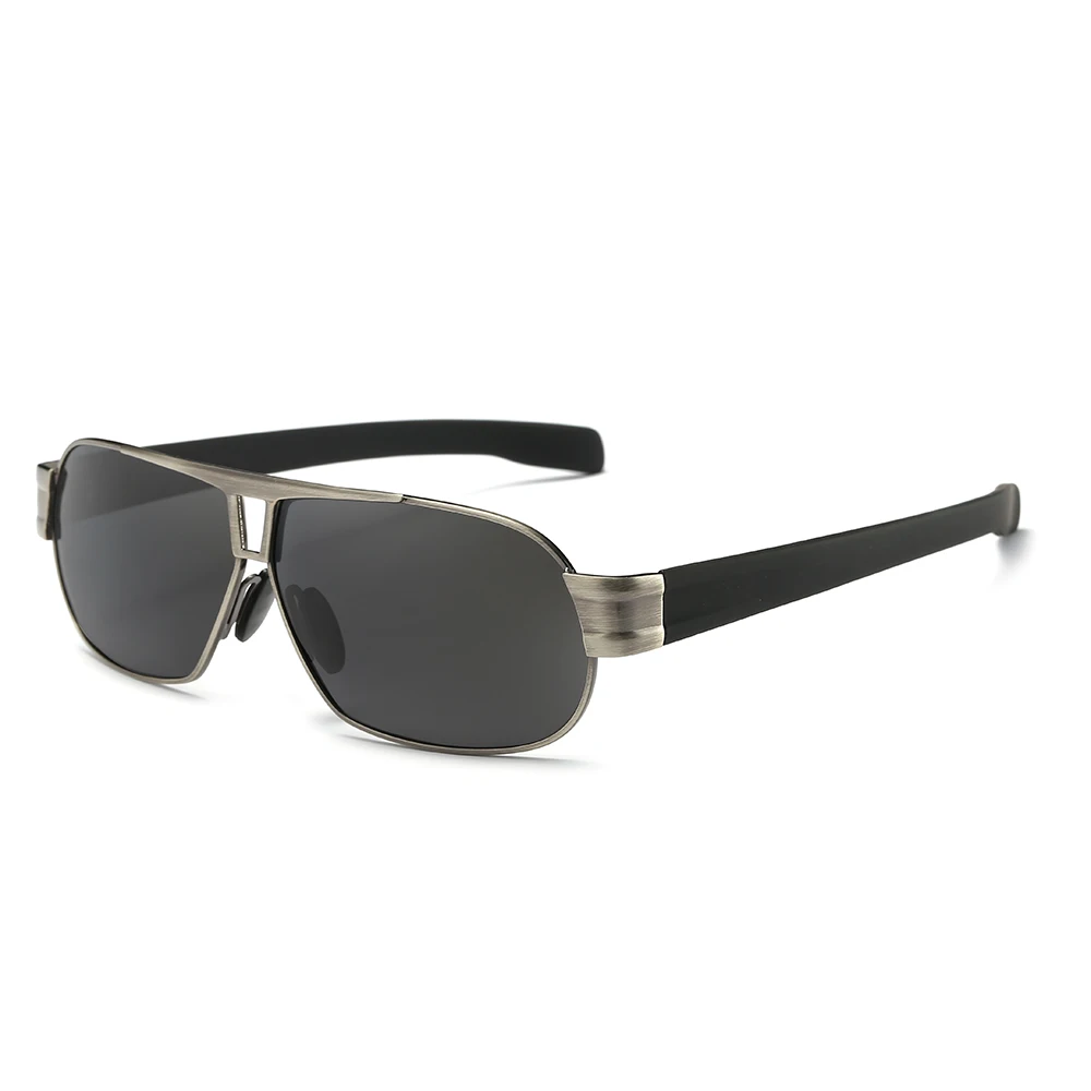 Мужские поляризационные солнцезащитные очки зеркальные в форме лягушки из