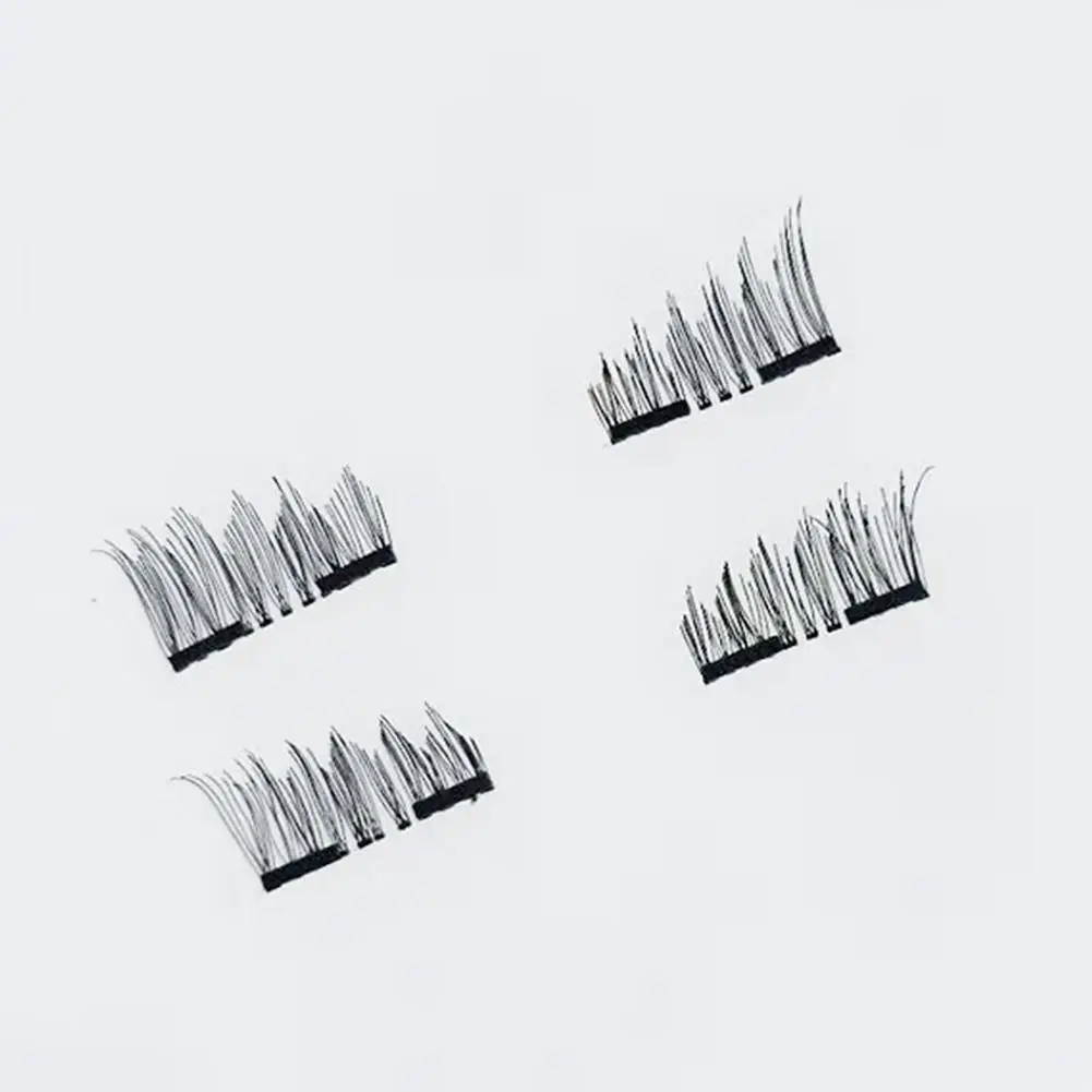 8PCS 3D Magnetic False Eyelashes Double Lashes Pure Handwork For Black Color | Красота и здоровье