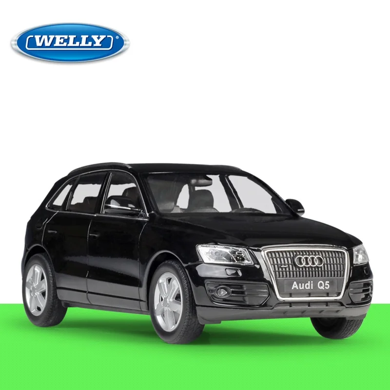 Welly 1:24 литая модель Q5 SUV белый черный спортивный автомобиль высокая автомобиля