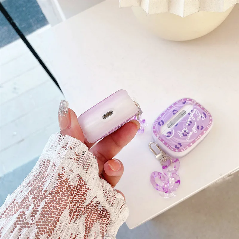 Чехол для наушников Airpods 1 2 Pro милый 3D-чехол с имитацией камешков в воде защитный