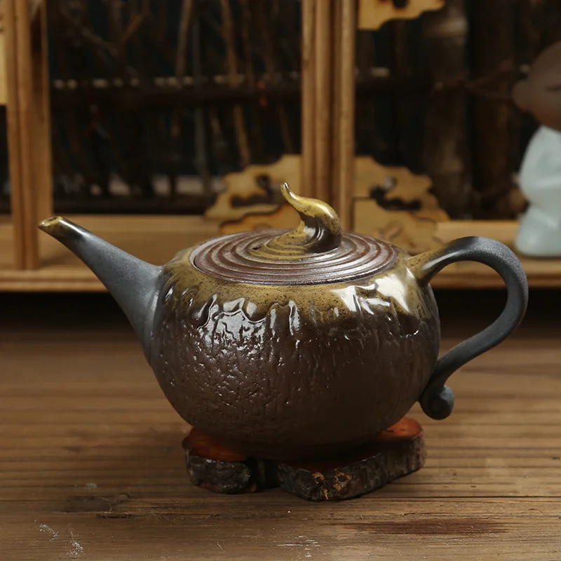 Чайник для чая из древесины грубая Керамика ручной работы керамический чайник
