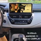 Мультимедийный видеоплеер для Toyota Corolla, мультимедийный проигрыватель на Android 11, 2021 дюйма, 2020*10,25, 2DIN, для Toyota Corolla 1280, 480