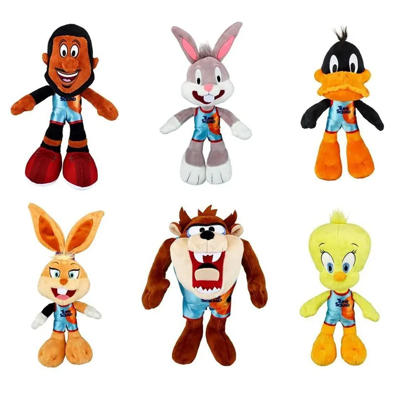 

Новинка 6 шт./компл. Space Jam 2 A новые игрушки из мультфильма плюшевые мягкие животные куклы Коллекция детский подарок для взрослых