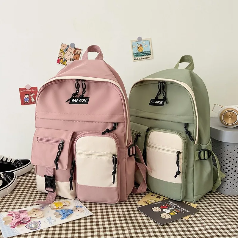 

2021 Fashion Backpack Kawaii Women Laptop school bags for teenager girls Canvas Bookbag Female Travel Bagpack Mochila Feminina