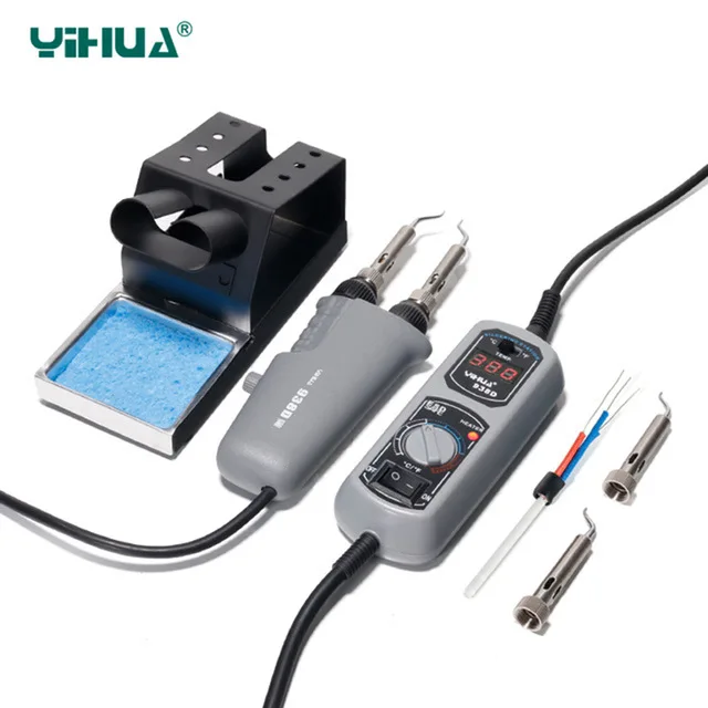 Паяльная станция YIHUA 938D 110 В 220 пинцет паяльник сварочный инструмент | Инструменты