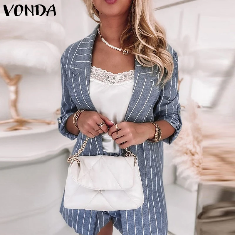 

Женский костюм-двойка VONDA из блейзера и шортов, осень 2021
