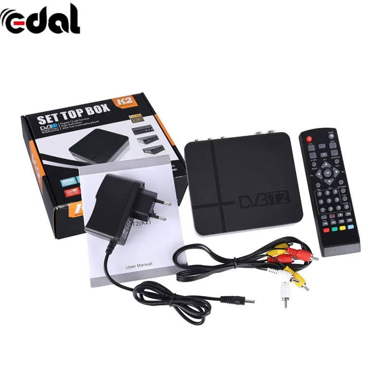 EU DVB T2 тюнер MPEG4 совместимый с HD ТВ-приставка RCA/HDMI PAL/NTSC автоматические