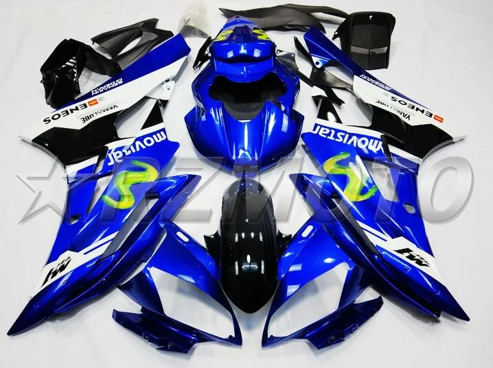 

4 подарка Новый ABS полный комплект обтекателей для YAMAHA YZF-R6 2006 2007 комплект обтекателей YZF R6 06 07 литьевая форма под заказ Movistar