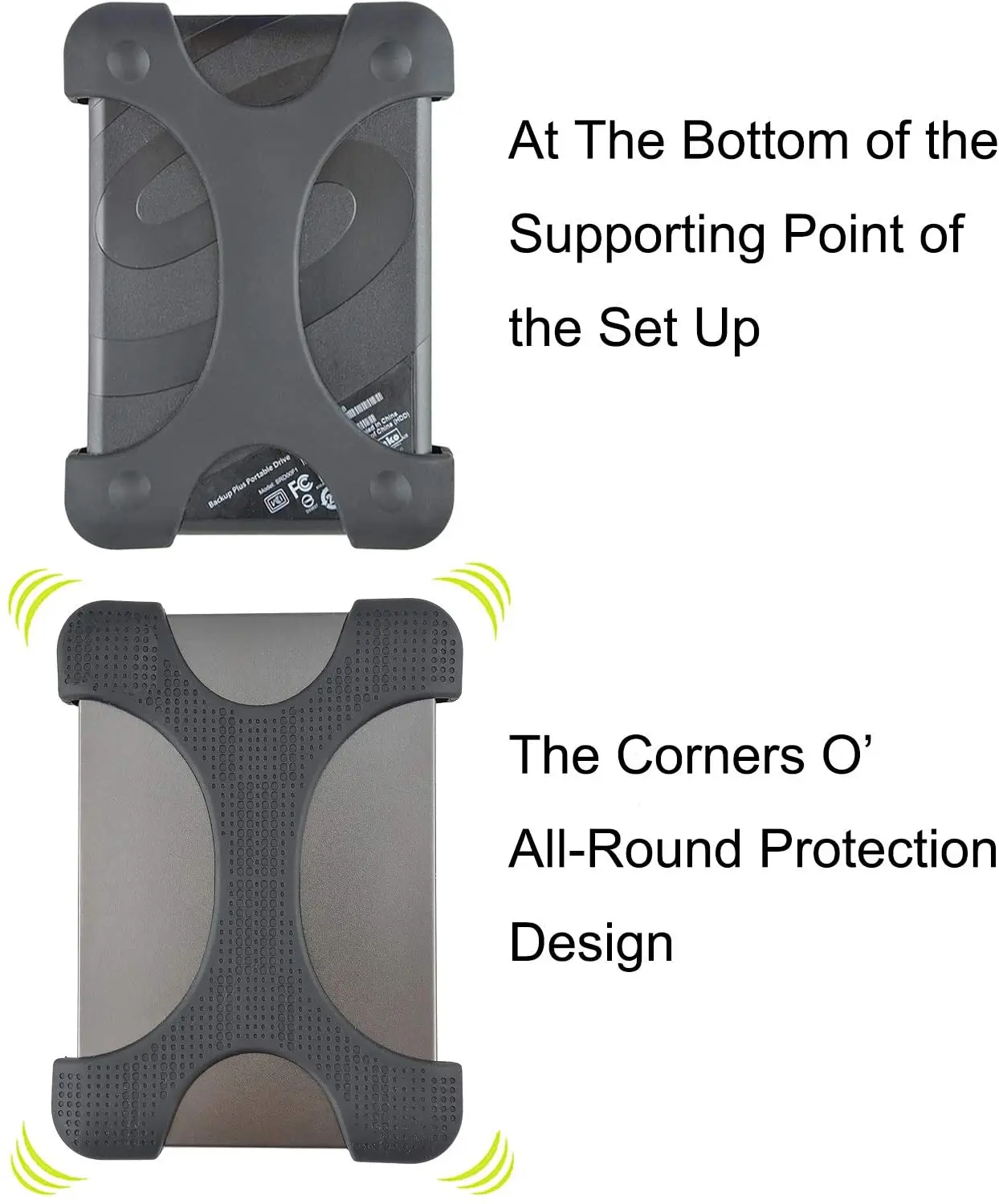 Ударопрочный силиконовый 2 5 &quotHDD чехол для Seagate Backup Plus Slim 1T/2T Expansion WD Elements 1T My Passport