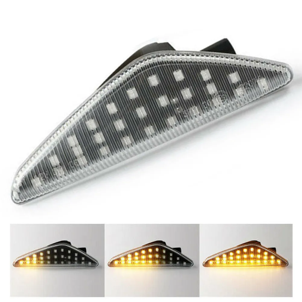 

1 Pair Car LED Turn Signal Light Yellow Running Water For BMW X3X5X6 E70 E71 F25 Car Side Indicator Guard Led Flasher Lights