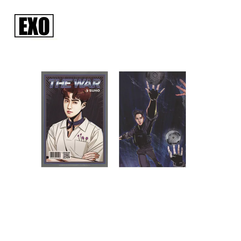 1 комплект Kpop EXO мультфильм Фотокарта для коллекции фанатов высокого качества EXO Kpop войны обычный альбом фото карты Новое поступление