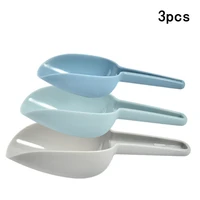 3pcsset plastic kitchen scoop set creative ice scoop food scoop for flour sugar kitchen tools utensils random color