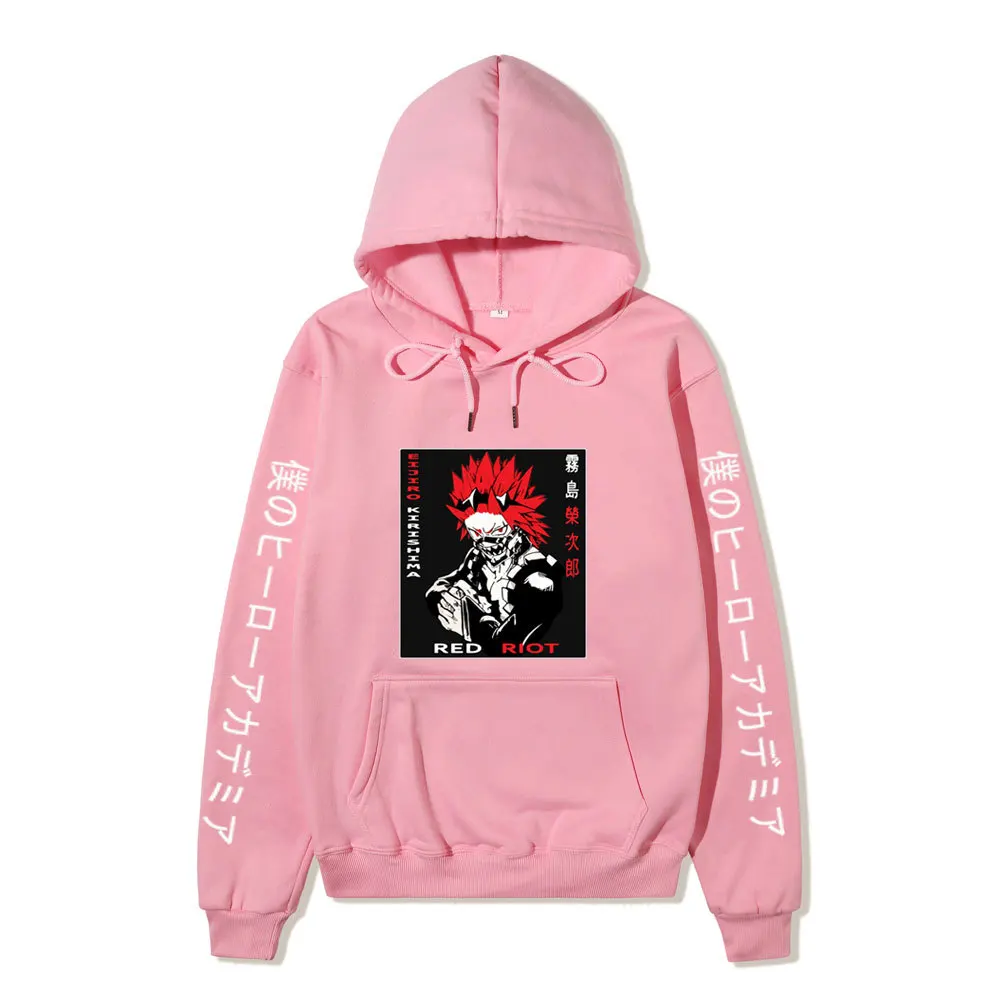 Горячая аниме My Hero Академия унисекс толстовки свитер Kirishima Eijirou Печатный женский