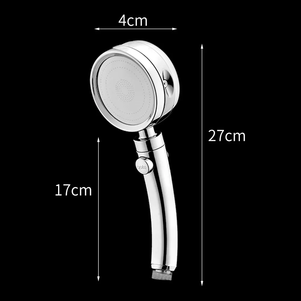 

Handheld Shower Head High Pressure 5 Function Adjustable Bath Shower Jets with On/Off Pause Switch Removable Filter with Hose