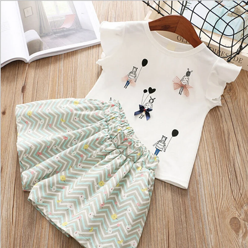 2 шт. спортивный костюм для девочек на весну лето|Комплекты одежды девочек| |