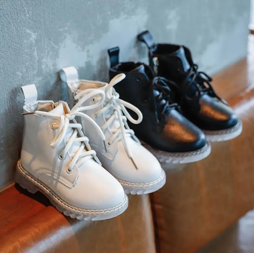 

Новые Детские Ботинки Martin для девочек и мальчиков; Теплые зимние ботинки; Новые Модные Повседневные Плюшевые ботинки для малышей; Сезон осе...