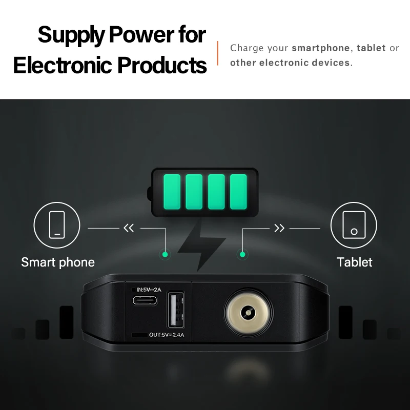 Пусковое устройство 70mai макс. 18000 мАч Автомобильный аварийный бустер а л зарядное