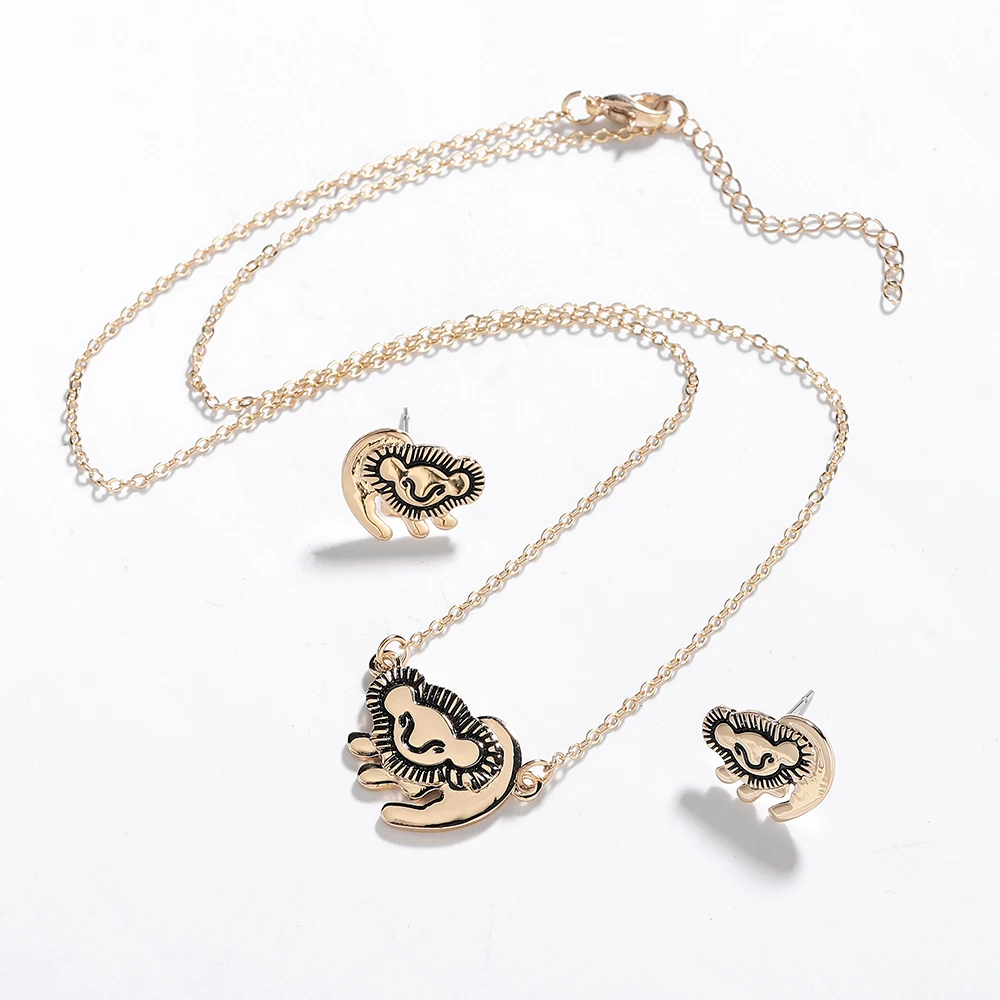 Ожерелье Hanreshe с кулоном в виде короля льва модные ювелирные изделия золотая