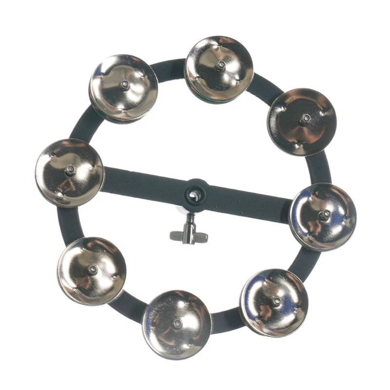 

Professional Hi Hat Tambourine with Row Steel Drum Set Instrument 87HF