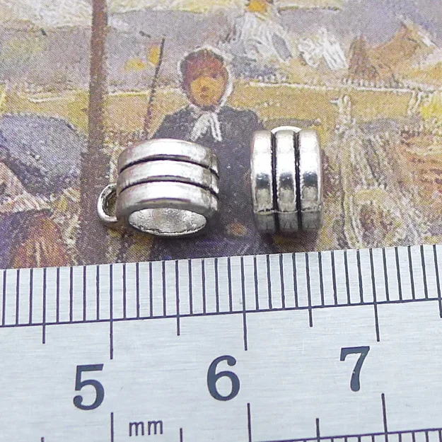 

Bulk Jewelry Bracelet Making 20 Pieces 5x11mm Antique Silver Color Tee Button