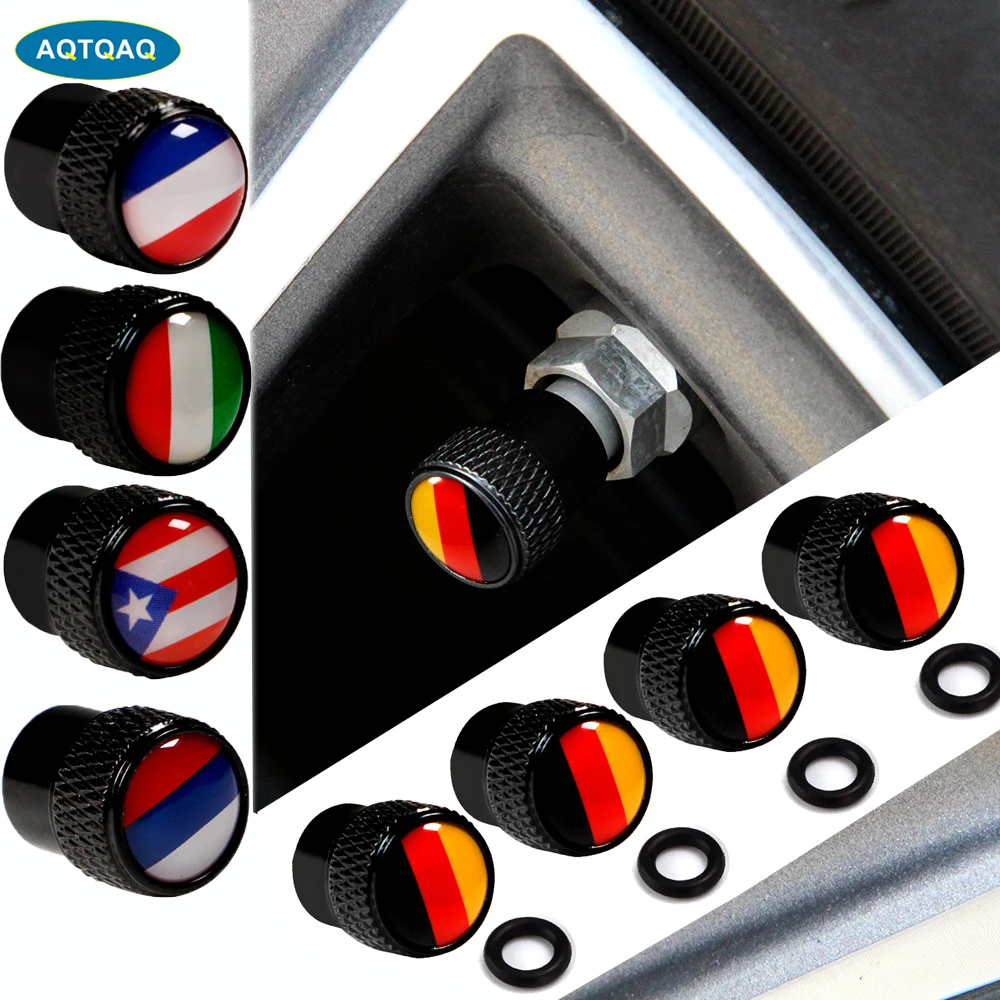 

4Pcs/Set Universal Aluminum Alloy Car Wheel Tyre Tire Valve Stem Caps Dust Covers for Bike Car Trucks Motorbike Bicycle
