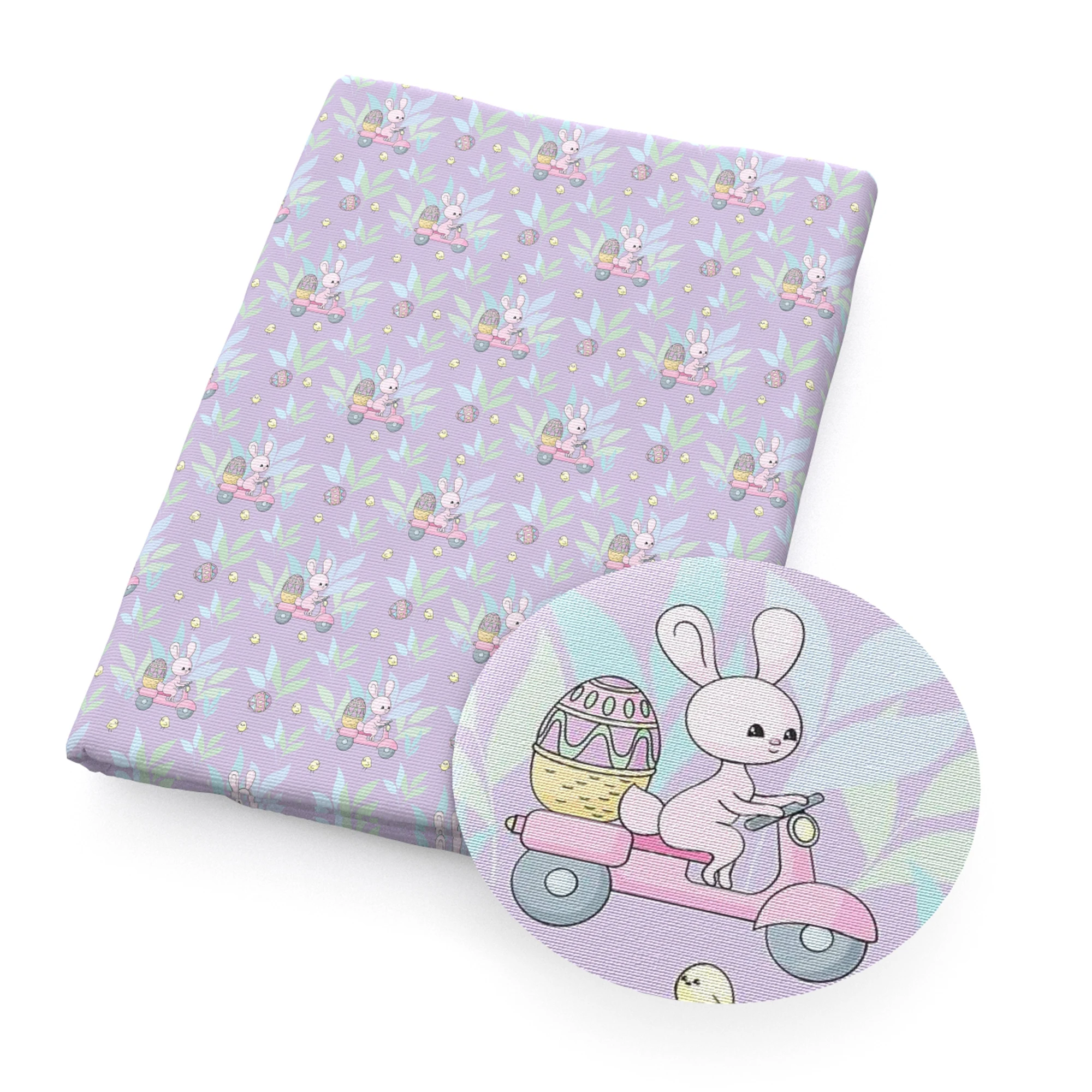 Кролик морковь яйцо Пасхальная Ткань Полиэстер Хлопок Лоскутная для шитья