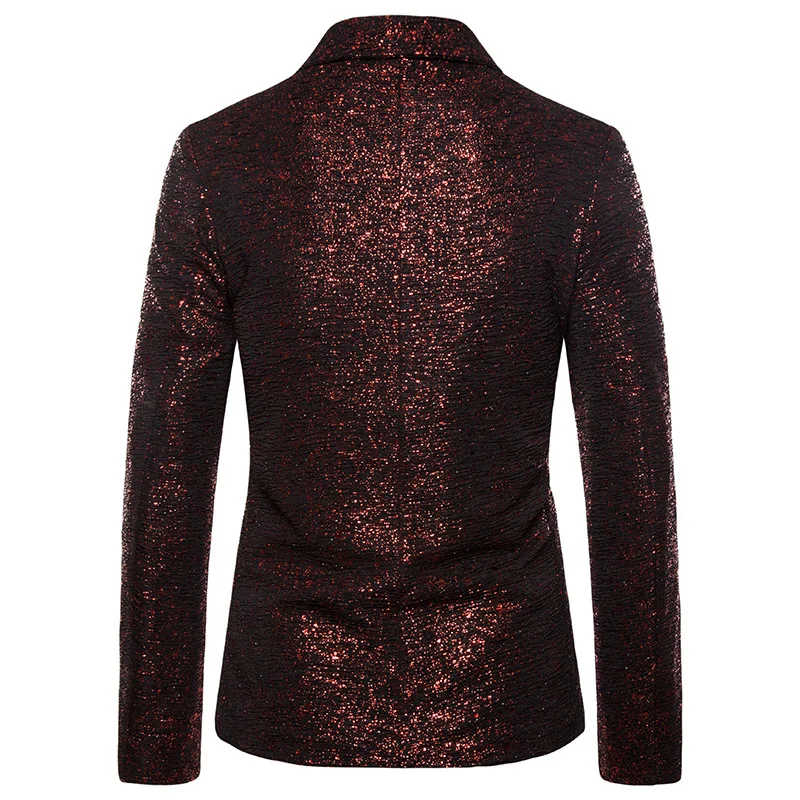 Мужской костюм куртка хипстерский Блестящий Блейзер мужское свадебное платье