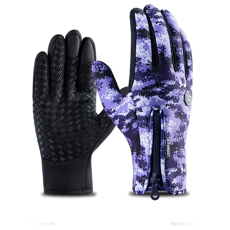 Водонепроницаемые зимние теплые перчатки для мужчин и женщин лыжные