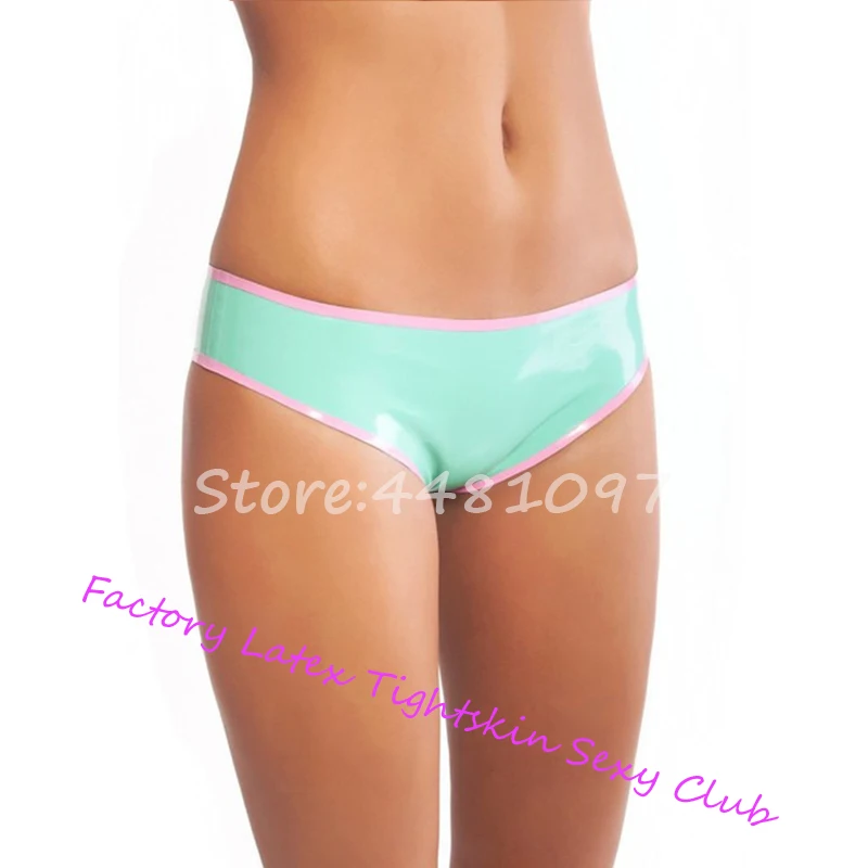 Лидер продаж Соблазнительные хендмейд латекса нижнее бельё для девочек женские