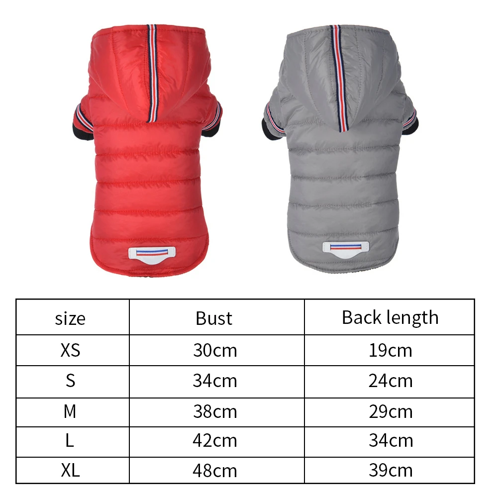 Одежда для собак зимние теплые куртки щенков чихуахуа одежда толстовки