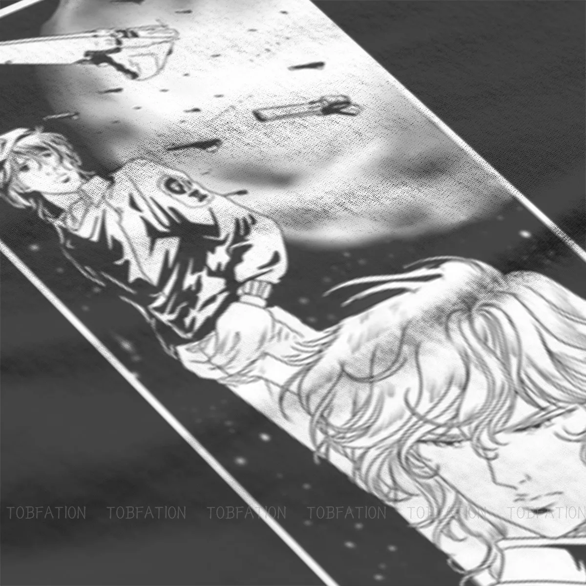 Футболка мужская хлопковая оверсайз с принтом Легенда галактических героев Yang