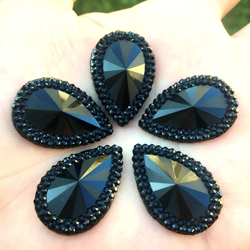 18 шт. блестящие камни с плоским основанием 19 х29 мм|Стразы| |