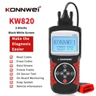Автомобильный сканер KONNWEI KW820 OBD2 EOBD, автомобильный диагностический инструмент, считыватель кодов двигателя автомобиля, сканер ошибок, считыватель кодов ошибок автомобиля