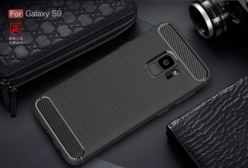 Для samsung Galaxy S9 S 9 Plus чехол из углеродного волокна чехол Полная защита чехол для телефона для samsung S9+ чехол противоударный бампер оболочка