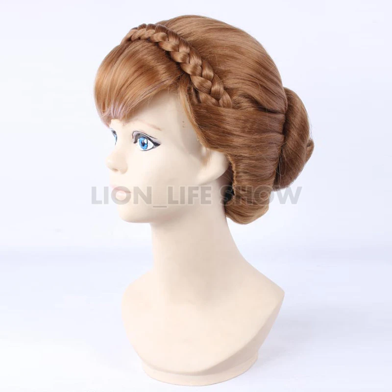 Парик для косплея с двойными косичками парик из высокотемпературного волокна