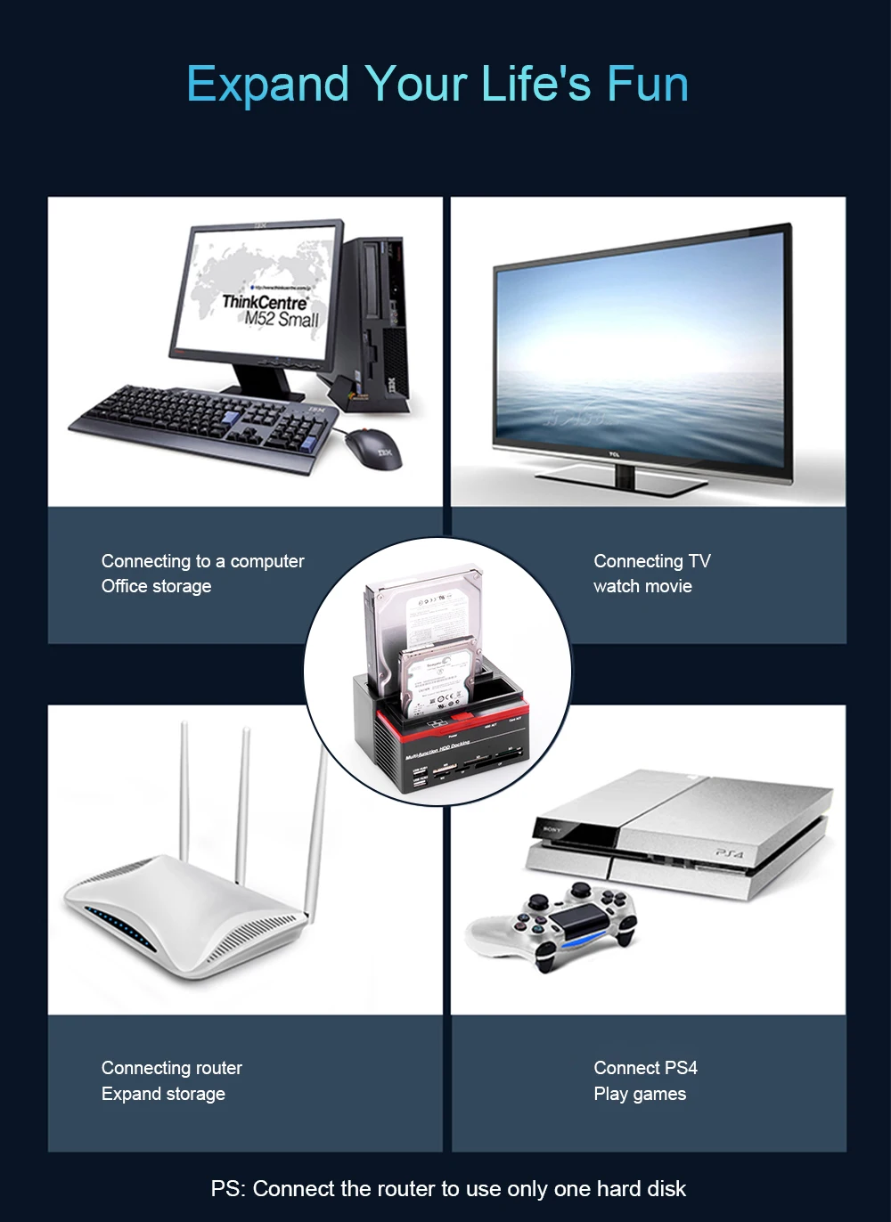 2 5/3 5 &quotSATA IDE/SATA док станция для жесткого диска с настраиваемым потоком воздуха