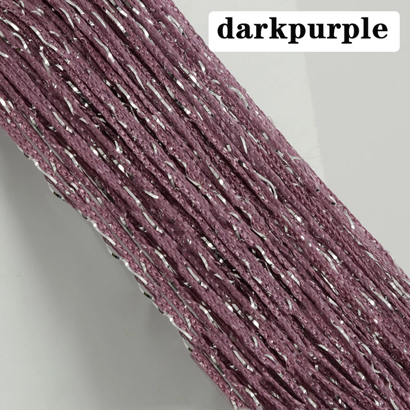 darkpurple 100 см X 200 см блестящая занавеска на дверь Серебряная лента блестящая кисточка блестящая линия занавески балдахин для окна комнаты украшение дома - Цвет: darkpurple