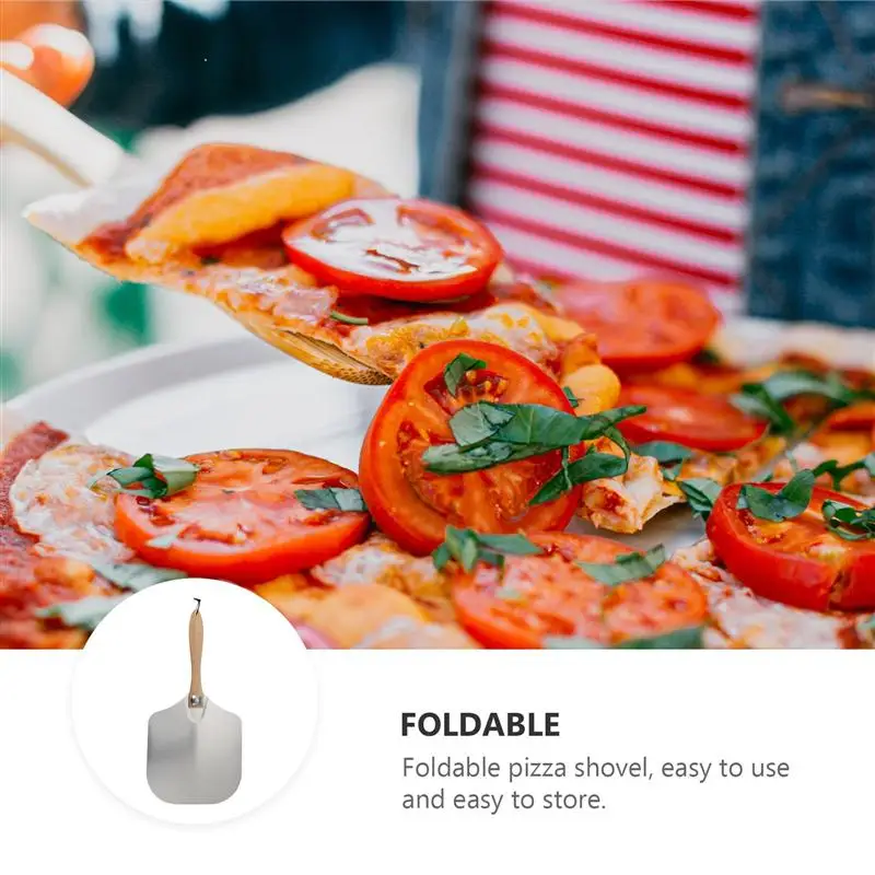 

1pc Detachable Pizza Steak Spatula Restaurant Pizza Shovel With Wooden Handle Baking Paddle Board With Non-Slip Handle