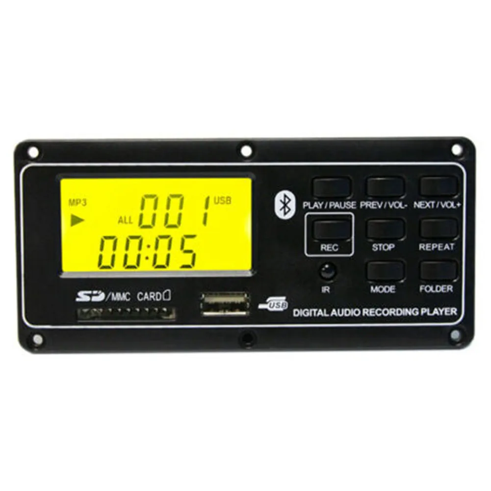 Bluetooth Board USB MP3 Player Small Remote Control Module Aux FM Audio Decoder Accessories Digital Led Card | Электроника