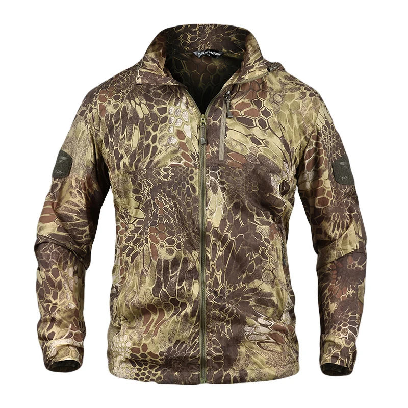 Лето анти УФ быстро сохнут Водонепроницаемый дышащей кожи куртка для мужчин на