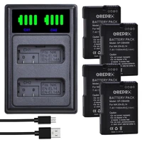 4 pack en el14 en el14a battery type c led charger for nikon p7800 p7700 en el14 el14a p7000 d5600 d5300 d5200 d3500 d3400