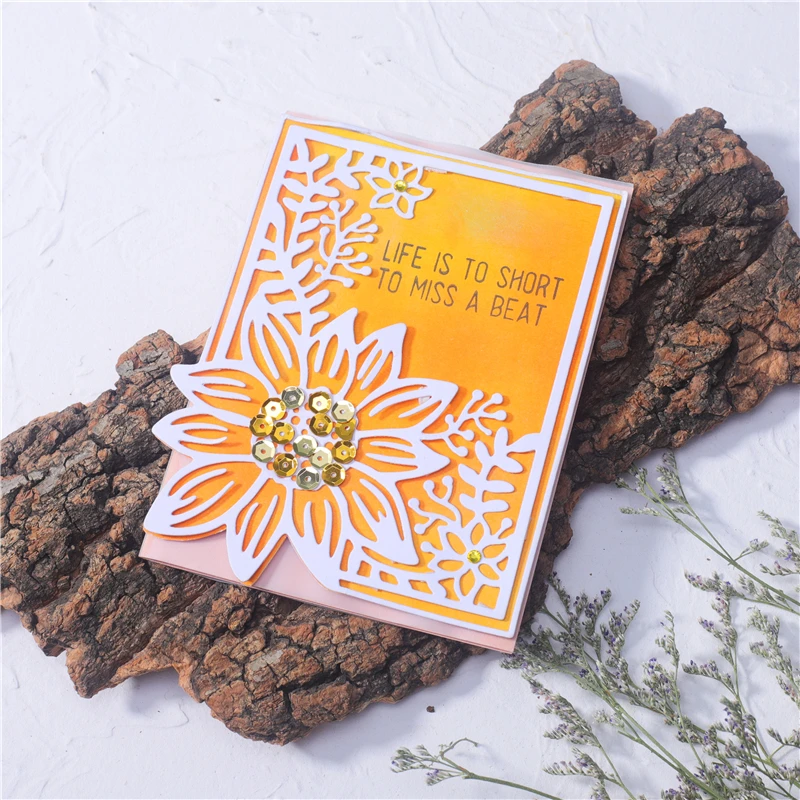 Цветочная рамка DiyArts металлические Вырубные штампы трафареты для рукоделия