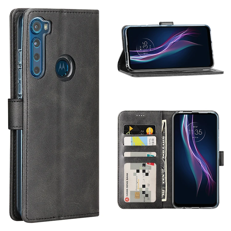 

Для Motorola One Fusion + Plus MOTO E 2020 G Быстрый кожаный чехол-кошелек Роскошный флип-чехол для телефона с отделением для карт чехол для One Fusion +